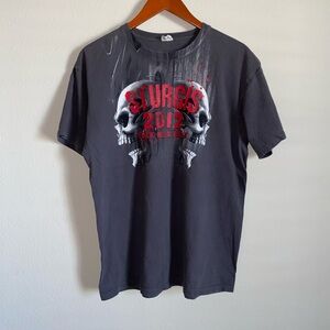 Sturgis Motorcycle Rally Skulls Tee Large